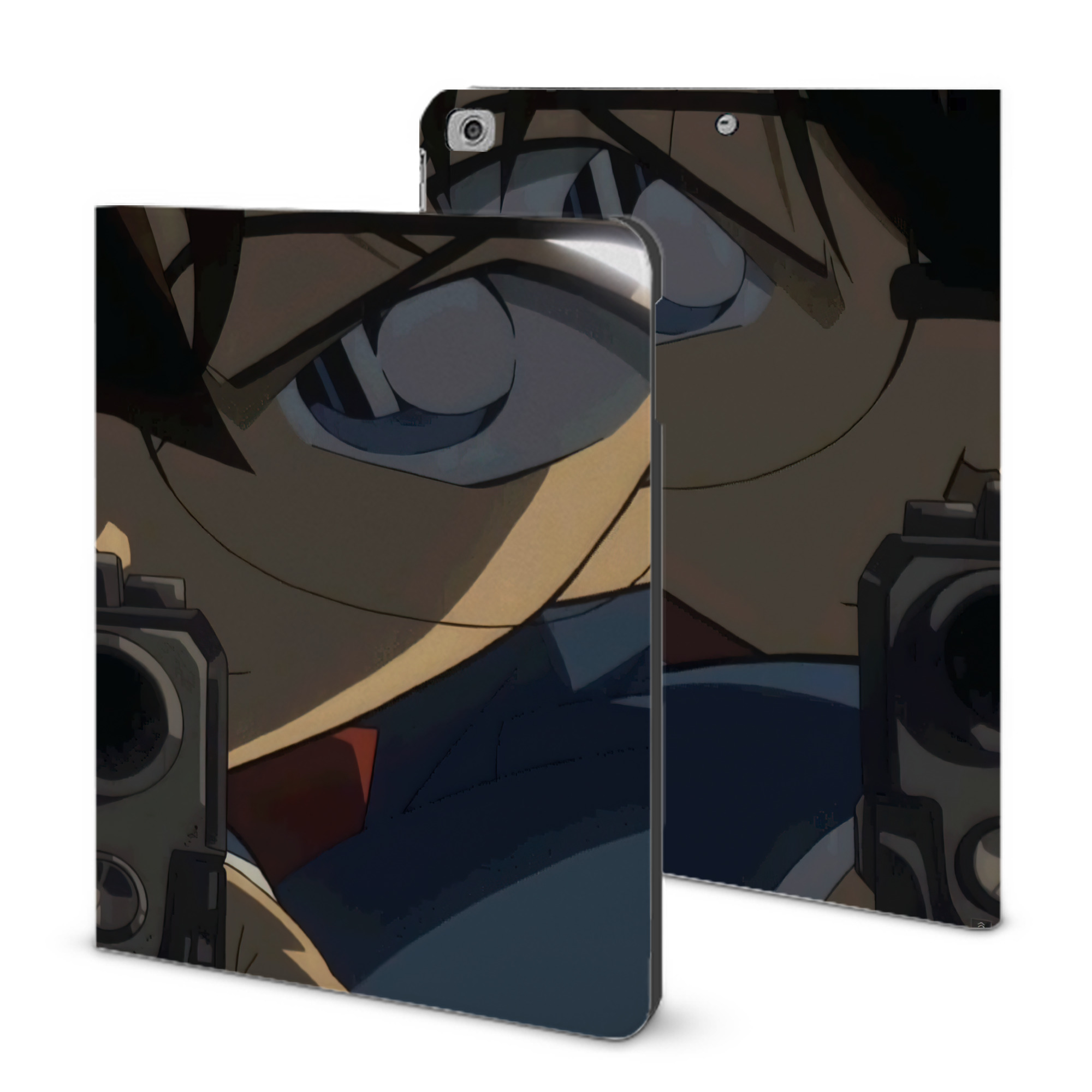 （画像用） 名探偵コナン Detective Conan IPad ケース ブック型 PUレザー TPU 耐衝撃 軽量 薄型 ペン収納なし 全面保護 IPad 各モデル対応